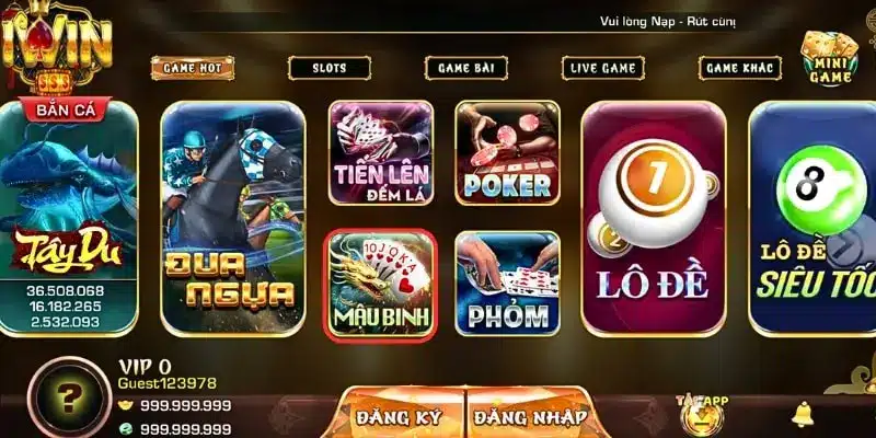 Một số thế bài mạnh trong game Mậu Binh iwin